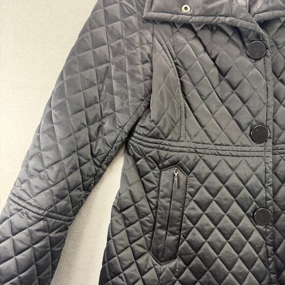 Jones New York Women’s Black Quilted Winter Jacket Size M - Picture 3 of 11